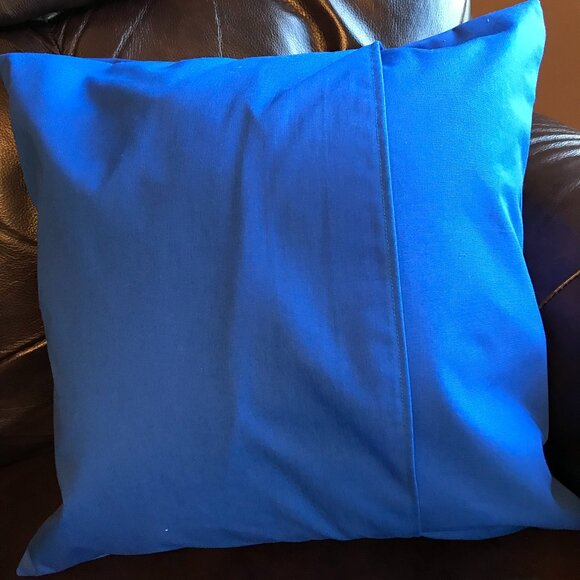 Handmade Beach Pillow Cover: Whimsical Ocean Décor, Eco Friendly, 18 x 18 inches - Picture 3 of 9
